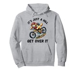 It's Just A Hill Get Over It Golden Retriever Mountain Bike Pullover Hoodie