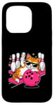 Coque pour iPhone 15 Pro Bowling Tenpin pour chat