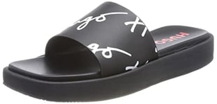 HUGO Femme Emma Slide-LG, Noir 1, 35 EU