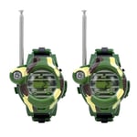 Walkie Talkies Klockor Leksaker för Barn 7 i 1 Camouflage Luminous Intercom Klocka Barn Leksak Barn Utbildning Leksaker