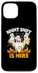 Coque pour iPhone 13 L'équipe de nuit d'Halloween de l'infirmière Ghost Jack O Lantern est arrivée