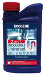 DEBOUCHEUR SURPUISSANT GEL 2 EN 1 ECOGENE débouche et nettoie canalisation 1L