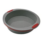 Jata Hogar Moule à gâteaux en Silicone Gris/Rouge 23 cm