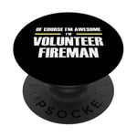 "The Original Awesome" Volunteer Fireman PopSockets Adhesive PopGrip