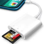 SD Card Reader for iPhone iPad, Oliveria Trail Game Camera 2 in 1 Card... 