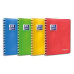 Oxford Office Cahier spirale à rabats Easybook - 17x22cm 160 pages 90g couverture pp assortie