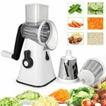 Rotary Mandoline Vegetable Fruit Cutter Slicer Shredder Cheese Chopper Grater