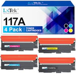 LxTek 117A Compatible Cartouche de Toner Remplacement pour HP 117A W2070A W2071A W2072A W2073A pour HP Color Laser MFP 178nw 178nwg 179fwg 179fnw pour Color Laser 150a 150nw 150w (4-Pack)