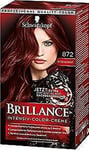 Schwarzkopf Brillance Intensiv-Color-Creme Niveau 3, 872 Intensivrot, 1er Pack