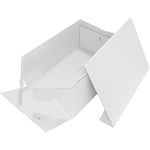 PME CBO903 Boîte à Gâteau Rectangulaire, Plastique, Blanc, 1.5 x 28 x 38 cm