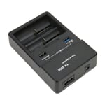 2-paikkainen Smart 18650 -laturi, jossa USB QC3.0 -lähtö 26650 18650 18350 17670 17500 16340 14500 AA AAA SC C Akku 110-240 V EU-pistoke