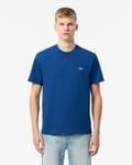 Lacoste Mens Classic Fit Cotton Jersey T-Shirt - Blue - Size Large