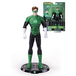 BendyFigs The Noble Collection DC Comics Green Lantern - 7.5in (19cm) Noble Toys DC Bendable Posable Collectable Doll Figure with Stand