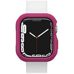 OtterBox All Day Watch Bumper for Apple Watch Series 9/8/7-45mm, Shockproof, Drop proof, Sleek Protective Case for Apple Watch, Guards Display and Edges, Pink/Red