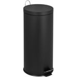 Kitchen Move - Poubelle de cuisine à pédale urban Noir Acier inoxydable 30 l