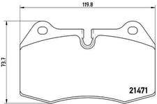 Bromsbelägg Brembo - BMW - E38, E31, M5 e34. Nissan - Skyline r33. Ferrari - Testarossa. Maserati - 3200gt