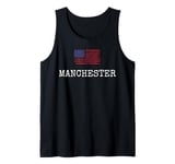 Manchester City USA Flag State Travel US America Women Men Tank Top