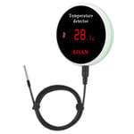 Tuya Smart Home Wifi Temperatursensor Tråd Digital Smartlife Termometer Rum Vatten Pool Termostat