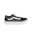 Vans Childrens Unisex ComfyCush Old Skool Black Kids Plimsolls Canvas - Size UK 1