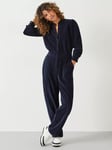 HUSH Joplin Soft Corduroy Jumpsuit, Midnight Navy