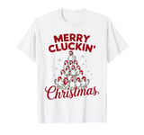 Merry Cluckin' Christmas Funny Chicken Lovers Farm Xmas T-Shirt