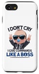 Coque pour iPhone SE (2020) / 7 / 8 Baby Boss « I Don't Cry I Give Commands Like A Boss » Kids