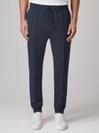 Reiss x McLaren Monza Interlock Cotton Jersey Drawstring Joggers, Airforce Blue