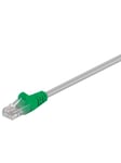CAT 5e Crossover-patch cable U/UTP grey-green 1 m