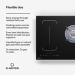 Induction Hob 90cm Gas Hob Hot Plate Electric Cooker 4 Zone Child Safety 10900 W