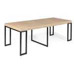 Table console extensible avec rallonges style industriel 45/235 cm HOUSTON    