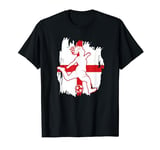 England Girls Football English Flag Women Footballer T-Shirt