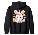 Cute Easter bunny wishes you a Happy Easter Zip Hoodie