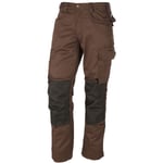 Pantalon de manutention 2321, marron/noir, taille eu 50/ fr 44 - Marron/noir - Jobman