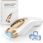 Haarlosy Épilateur Lumière Pulsée avec Point de Congélation - Épilation Sans Douleur de Tout le Corps en 10 Minutes, Épilateur Laser avec 9 Niveaux&Affichage HD pour hommes, Femme à la Maison