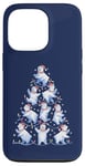 Coque pour iPhone 13 Pro Ours polaire Arbre de Noël Drôle Ours de glace Vacances