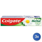 3x Colgate Dentifrice 75 Ml. Herbal