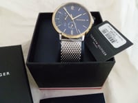 TOMMY HILFIGER BROOKLYN WATCH MENS 1791505 STAINLESS STEEL MESH STRAP GENUINE