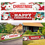 God Jul Utomhus Banner Santa Hem Fest Jul Dekoration DIY A