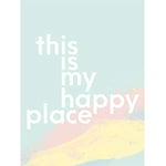 Wee Blue Coo This Is My Happy Place Wall Art Print