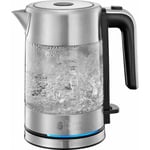 Bouilloire en Verre - RUSSELL HOBBS - Compact Home - 0.8 L - 2200 W - Économie d’énergie - Éclairage LED - Ouverture automatique