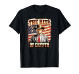 Cute TRUMP THE RISE OF CRYPTO OUTLAW Hillbilly Bitcoin Miner T-Shirt