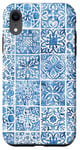 iPhone XR Toile Blue Portuguese Tile Pattern Mediterranean Art Case