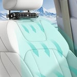 Car Headrest Fans Silent Portable Small Bladeless 3 Wind Speed USB Car Fan