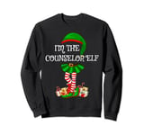 Matching Family Women Girls I'm The Counselor Elf Christmas Sweatshirt