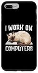 iPhone 7 Plus/8 Plus I Work On Computers Siamese Cat Meezer Case