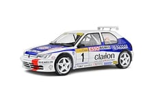 SOLIDO 1:18 Peugeot 306 Maxi White #1 F.DELECOUR/M.Sauvage Rallye Monte Carlo 1996