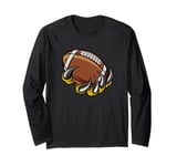 Monster animal claw holding American Football Ball Long Sleeve T-Shirt