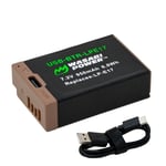 Wasabi Power LP-E17 Battery (USB-C Charging)