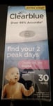 Clearblue 30 Tests Find Your 2 Peak Days Ovulation Test Digital Brand New Sealed