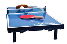 Giantex mini table de ping-pong pliable portable tennis de table avec 2  raquettes et 2 balle pour extérieur et intérieur 152, 4 x 76, 2 x 76, 2 cm  bleu - Conforama